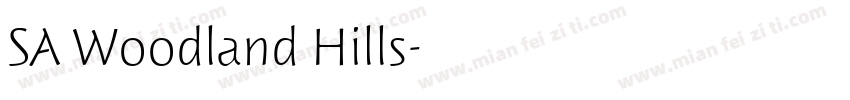 SA Woodland Hills字体转换